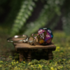 Oilslick d20 sleutelhanger