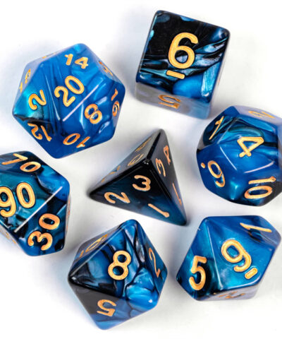 Blue & Black New Color Mixed Dice