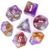Purple-Orange 4 Color Blend Dice