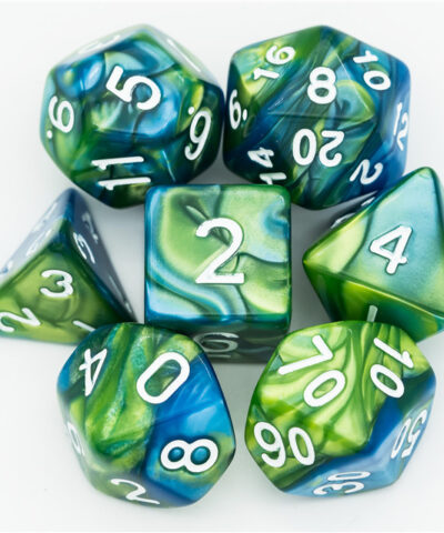 Blue & Green Color Mixed dice
