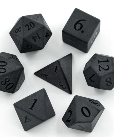 Matte Obsidian Gemstone Dice