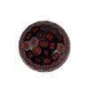 Black & Red Solid 50mm D100 Dice
