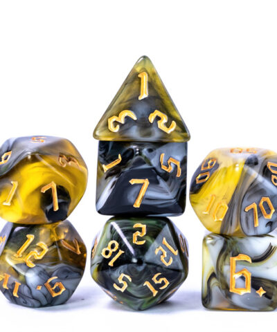 Black-Gold 4 Color Blend Dice