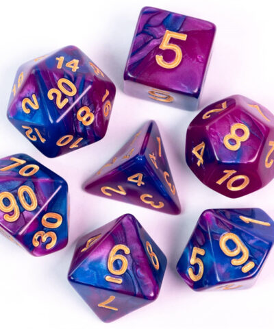 Royal Blue & Purple New Color Mixed Dice