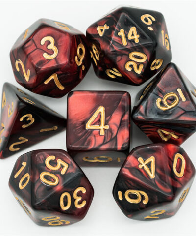 Red & Black Color Mixed dice
