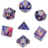 Purple Blue Galaxy Dice Series