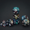 Red&Blue&Grey Glitter Dice
