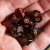 Red & Black Acrylic Mini Dice