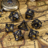 Black Metal Dice(Dragon Bones) with Metal Box