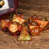 Yellow & Orange Anodized Aluminum Colorful Dice