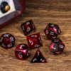 Red & Black Anodized Aluminum Colorful Dice