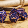 Blue Colorful Metal Dice (Maze Dice) with Metal Box