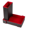 Red PU Leather Dice Tower&Dice Tray