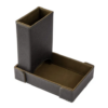 Brown PU Leather Dice Tower&Dice Tray