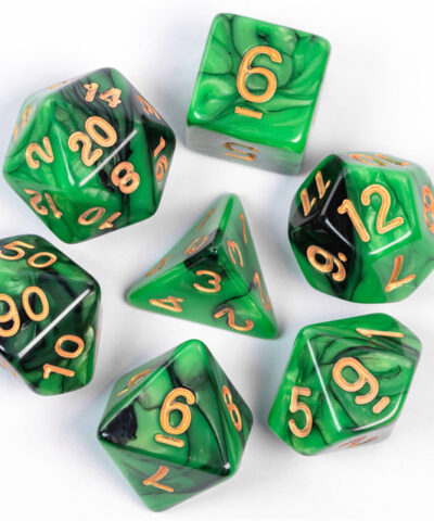 Green & Black New Color Mixed Dice