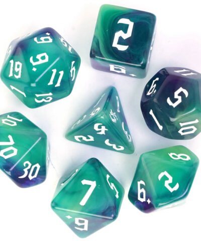 Teal-Green 4 Color Blend Dice