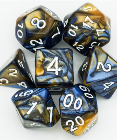 Blue & Yellow Color Mixed dice