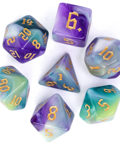 Blue-Teal 4 Color Blend Dice