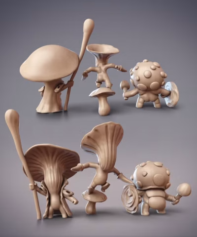 Mini Mushroom Adventurers