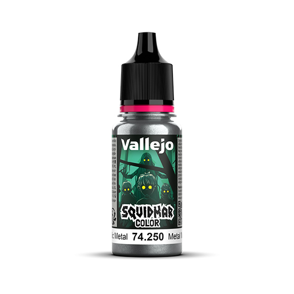 Vallejo Squidmar Color 250 Metallic Metal (18 ml)